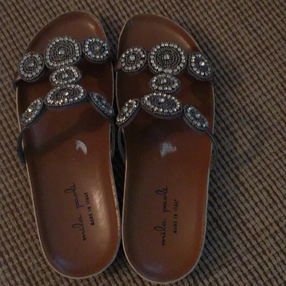 Mila Paoli Shoes - Woman’s beautiful sandals w/ beaded embellishments